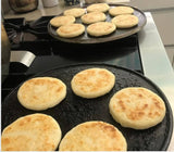 VIKO® Budare para arepas 36cm precurado 14" @vikogrills Gauchogrillx® griddle Hecho en Venezuela